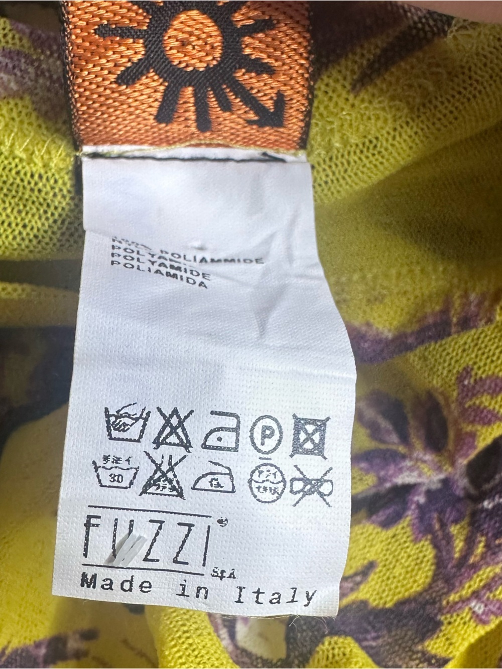 Jean Paul Gaultier Soleil Mesh Dress Large Vintage Yellow Purple Ruffle Y2K 90s - Picture 9 of 14